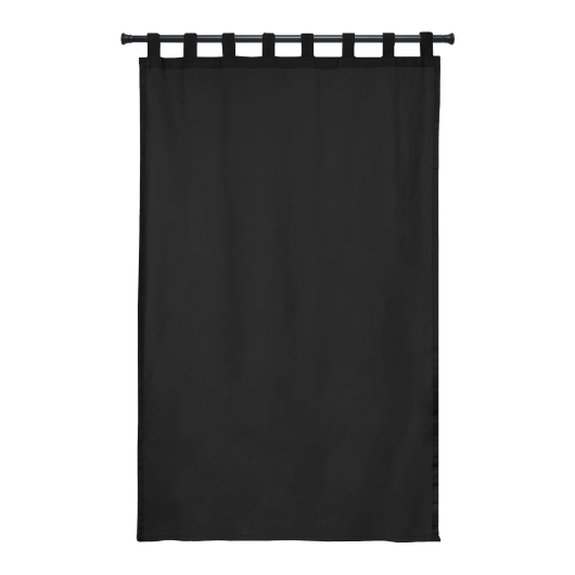 Sunbrella Canvas Black Outdoor Curtain
