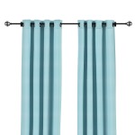 Sunbrella Canvas Mineral Blue Outdoor Curtain