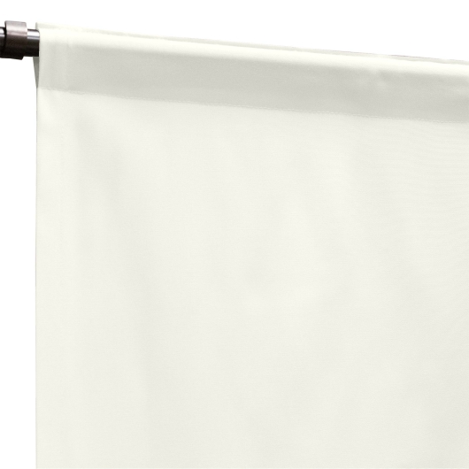 Sunbrella Canvas White Outdoor Curtain