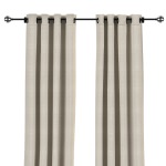 Sunbrella Linen Silver Outdoor Curtain