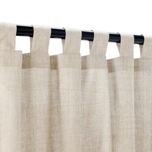 Turin Taupe Semi-Sheer Extra Wide Outdoor Curtain