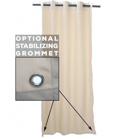 Sunbrella Linen Natural Outdoor Curtain