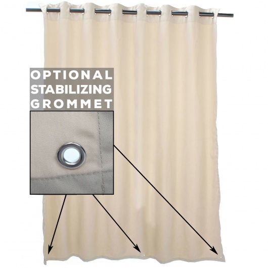Tempotest Venetian Fog Extrawide Outdoor Curtain
