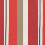 Rosso Stripe Extrawide Outdoor Curtain