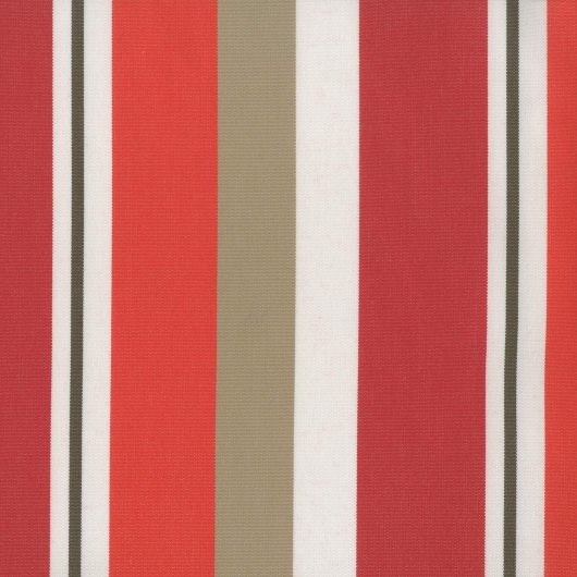 Rosso Stripe Extrawide Outdoor Curtain