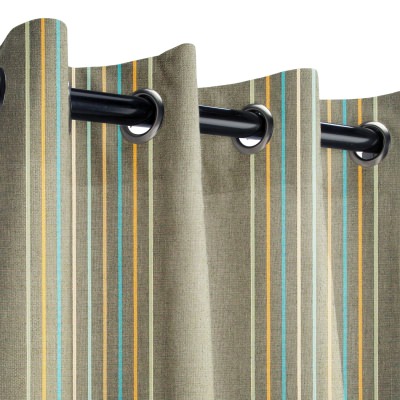 Sunbrella Cabana Regatta Outdoor Curtain Sunbrella Stripe Curtain