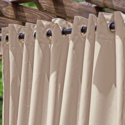Tempotest Basilica Beige Extrawide Outdoor Curtain