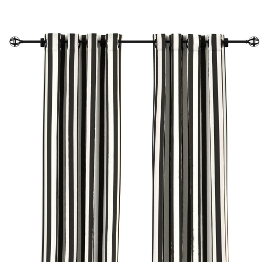 Sunbrella Cabana Classic Outdoor Curtain with Nickel Plated Grommets - 50 in. x 84 in.