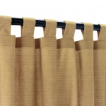 Sunbrella Canvas Camel Outdoor Curtain with Tabs 50 in. x 120 in.