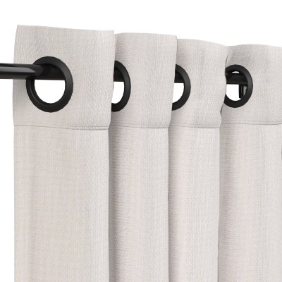 Sunbrella Canvas Canvas Outdoor Curtain with Nickel Grommets 50 in. x 108 in.