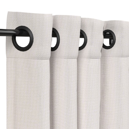 Sunbrella Canvas Canvas Outdoor Curtain with Nickel Plated Grommets - 50 in. x 108 in.