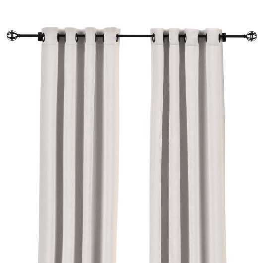 Sunbrella Canvas Canvas Outdoor Curtain with Nickel Plated Grommets - 50 in. x 108 in.