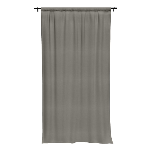 Sunbrella Canvas Charcoal Outdoor Curtain