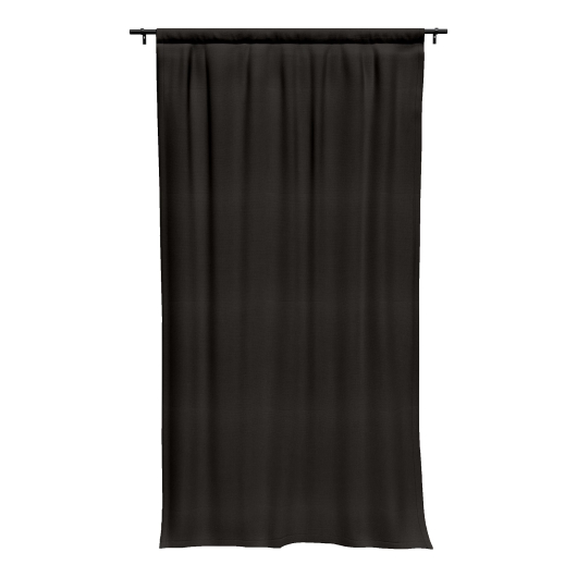 Sunbrella Canvas Coal Outdoor Curtain