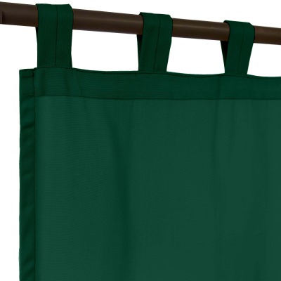 Sunbrella Canvas Forest Green with Tabs - 50 in. x 96 in.