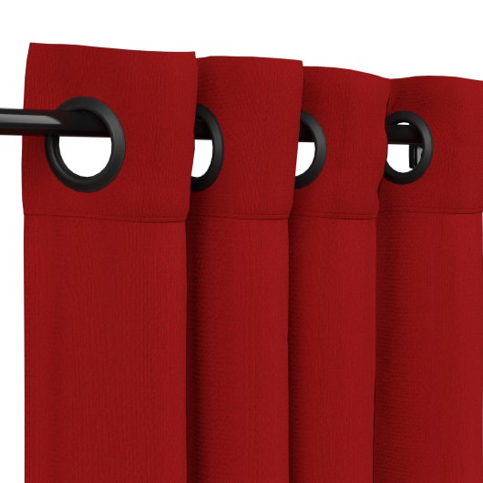 Sunbrella Canvas Jockey Red Outdoor Curtain | CURJRGRS-OC ...