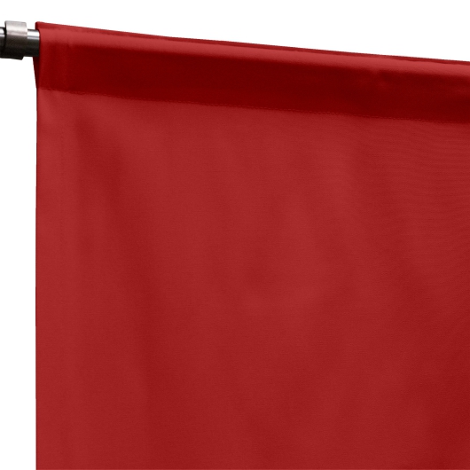 Sunbrella Canvas Jockey Red Outdoor Curtain