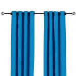 Sunbrella Canvas Pacific Blue Outdoor Curtain
