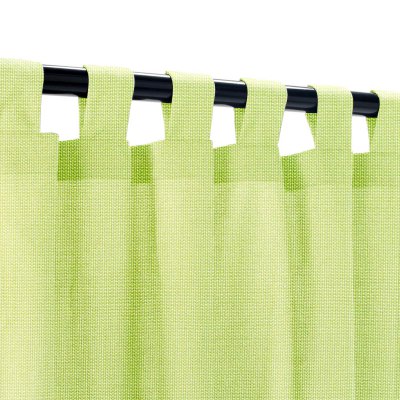 Sunbrella Canvas Parrot Outdoor Curtain with Tabs 50 in. x 96 in.