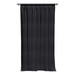 Sunbrella Canvas Raven Black Outdoor Curtain