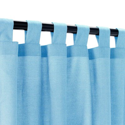 Sunbrella Canvas Sky Blue with Tabs - 50 in. x 120 in.