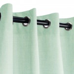 Sunbrella Canvas Spa Outdoor Curtain with Nickel Plated Grommets - 50 in. x 120 in.