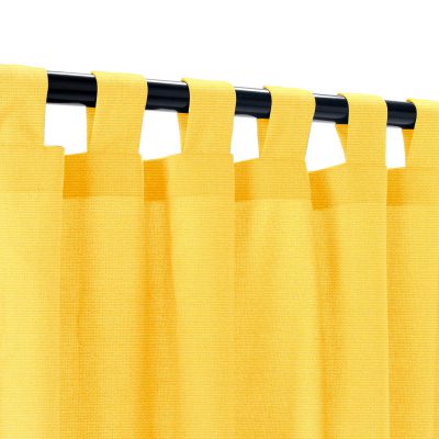 Sunbrella Canvas Sunflower Outdoor Curtain with Tabs 50 in x 84 in