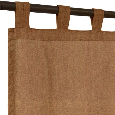 Sunbrella Canvas Teak with Tabs - 50 in. x 96 in.