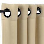 Sunbrella Canvas Antique Beige with Black Grommets - 50 in. x 108 in.