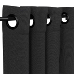 Sunbrella Canvas Black with Black Grommets - 50 in. x 96 in.