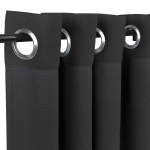 Sunbrella Canvas Black with Nickel Grommets - 50 in. x 96 in.