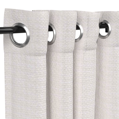 Sunbrella Canvas Canvas Outdoor Curtain with Nickel Plated Grommets - 50 in. x 84 in.