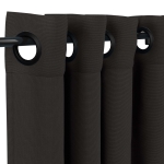 Sunbrella Canvas Coal with Dark Gunmetal Grommets - 50 in. x 120 in.