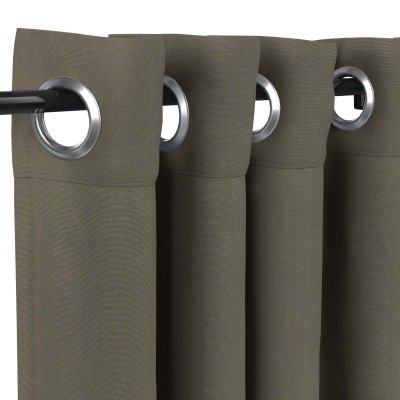 Sunbrella Canvas Taupe with Nickel Grommets - 50 in. x 96 in.