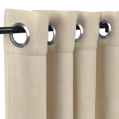 Sunbrella Canvas Flax with Nickel Grommets - 50 in. x 84 in.