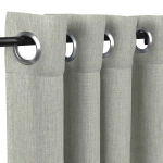 Sunbrella Canvas Granite with Nickel Grommets w/ Stabilizing Grommets - 50 in. x 84 in.