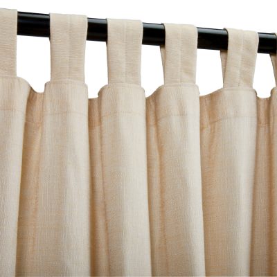 Sunbrella Sheer Honey Outdoor Curtain with Tabs 50 in. x 108 in.