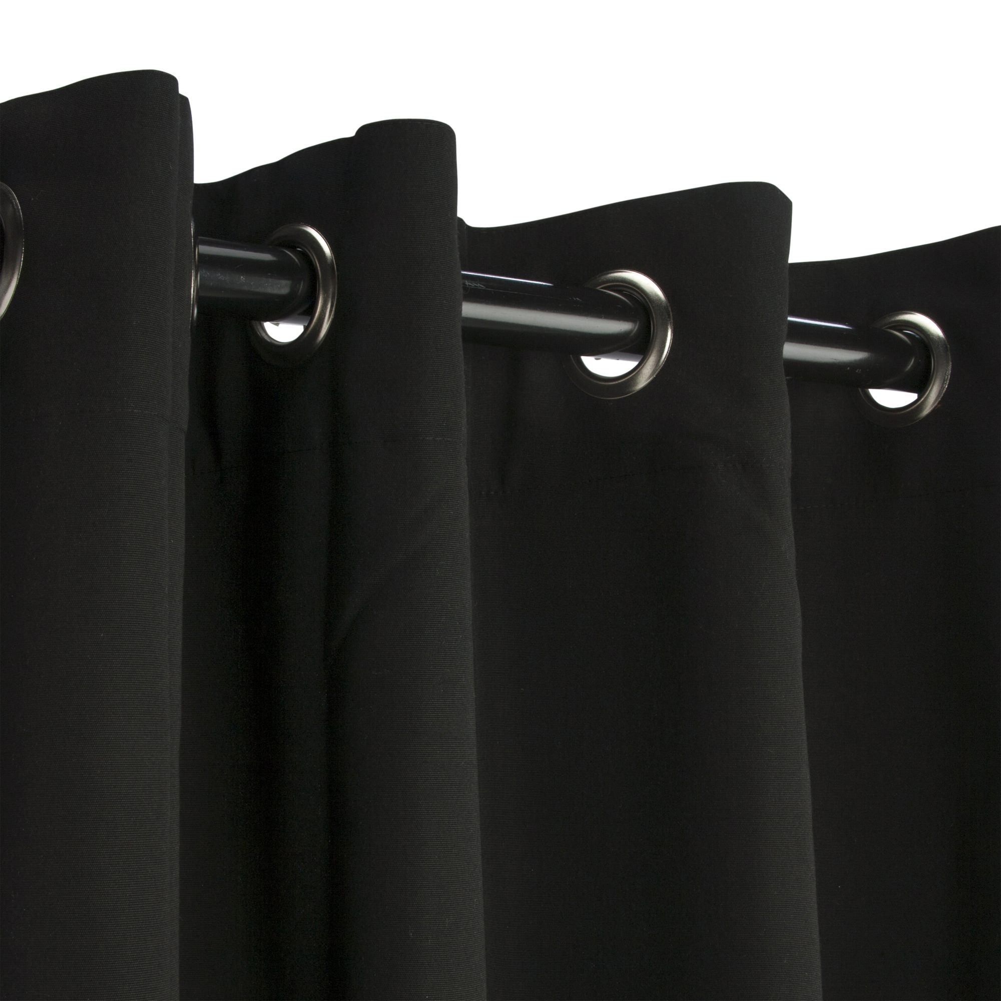 SOLID CANVAS CUSTOM Sunbrella indoor/outdoor Curtain 83-92" length range 