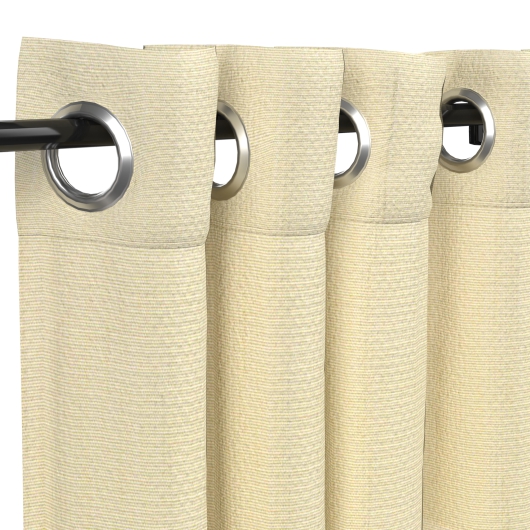 Sunbrella Canvas Vellum with Nickel Grommets w/ Stabilizing Grommets - 50 in. x 108 in.