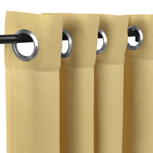 Sunbrella Canvas Wheat with Nickel Plated Grommets - 50 in. x 108 in.