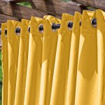 Sunflower Le Marche Extra Wide Outdoor Curtain 84 in Long w/ Nickel Grommets