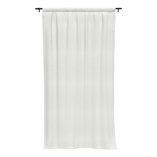 Sunbrella Dimple White Outdoor Curtain