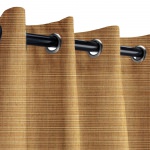Sunbrella Dupione Caramel Outdoor Curtain