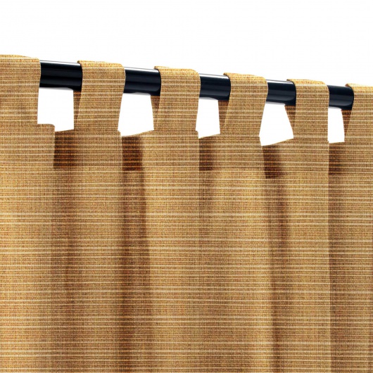 Sunbrella Dupione Caramel Outdoor Curtain