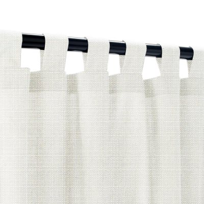 Sunbrella Linen Natural Outdoor Curtain with Tabs 50 in. x 96 in.
