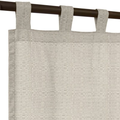 Sunbrella® Linen Silver with Tabs and Stabilizing Grommets - 50 in. x 84 in.