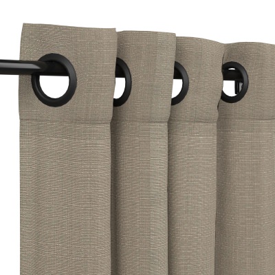 Sunbrella Linen Taupe Outdoor Curtain