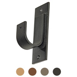 Wrought Iron Outdoor Curtain  J cup Bracket
