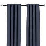 Sunbrella Spectrum Indigo Outdoor Curtain with Satin Nickel Grommets 50 in. x 96 in. w/ Stabilizing Grommets