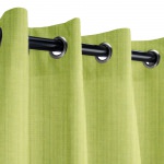 Sunbrella Spectrum Kiwi Outdoor Curtain with Nickel Grommets 50 in. x 84 in.